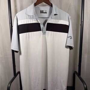 Callaway Men's Gray and Black Polo Shirt